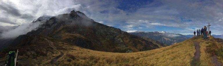 We scaled a (small) peak. We scaled a (small) peak.